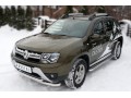 Защита переднего бампера Renault Duster с 2015 (Двойная, вариант 2)