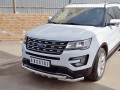 Защита переднего бампера FORD EXPLORER 2016-   D63 дуга-D63 уголки +клыки