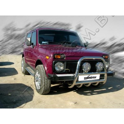 Кенгурятник d-53 с защитой картера VAZ Niva 213 1993-