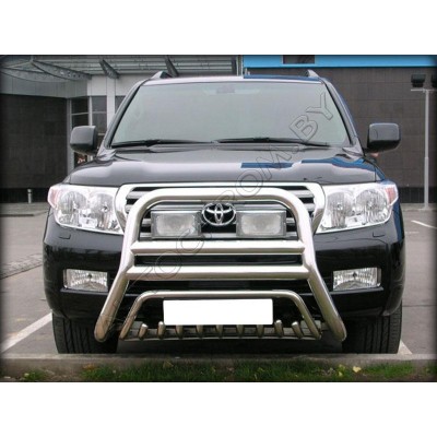 Кенгурятник d-76 с защитой картера Toyota Land Cruiser 200 2012-2013