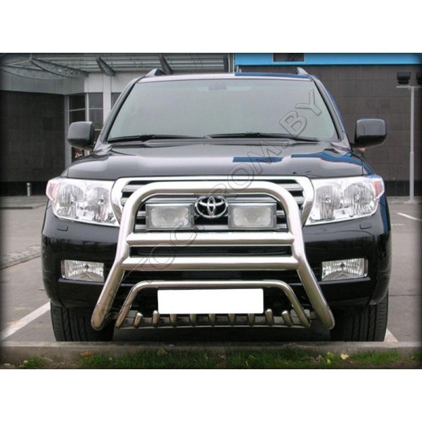 Кенгурятник d-76 с защитой картера Toyota Land Cruiser 200 2013-2015