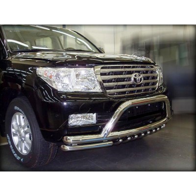 Кенгурятник низкий d-76+60 Toyota Land Cruiser 200 2007-2012