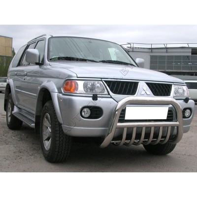 Кенгурятник низкий d-76 Mitsubishi Pajero Sport 2000-2008