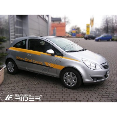 Молдинги на двери Opel Corsa 3d (HB) 2006-2013