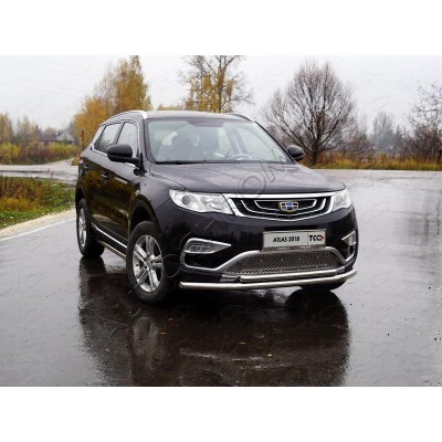 Передняя защита 60,3/42,4 мм GEELY Atlas 2018-