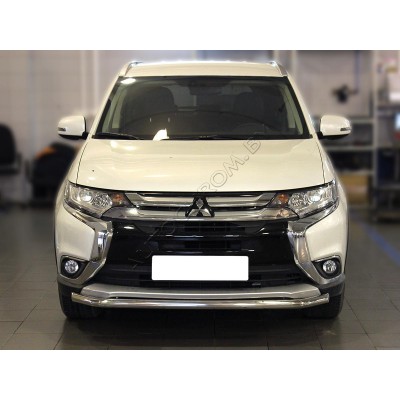 Передняя защита d-53 Mitsubishi Outlander 2015-