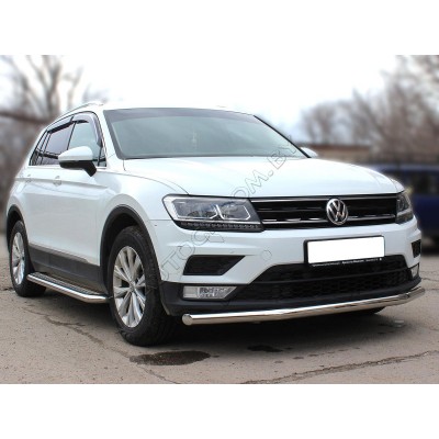 Передняя защита d-53 Volkwagen Tiguan 2016-