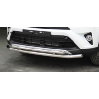 Передняя защита d-60+43 с подгибами Hyundai IX-35 2010-