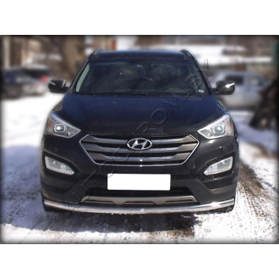Передняя защита d-60 Hyundai Santa Fe 2012-2016