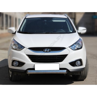 Передняя защита d-76х40 Hyundai IX-35 2010-