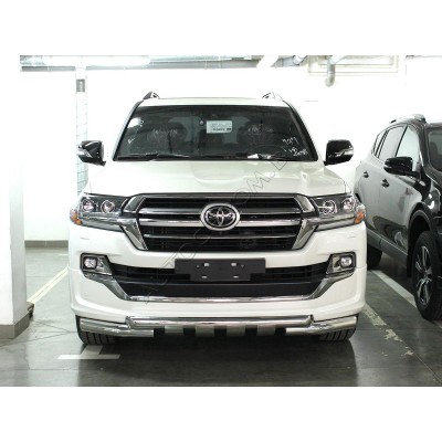 Передняя защита с накладками Toyota Land Cruiser 200 EXECUTIVE LOUNGE 2018-
