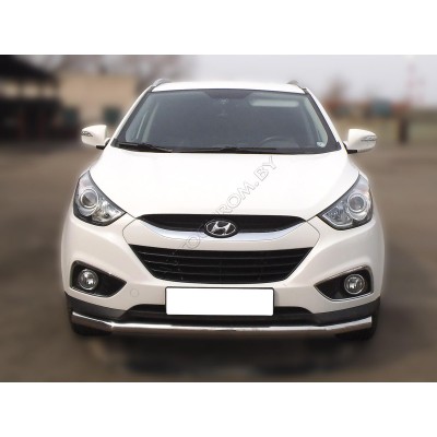 Передняя защита с подгибами Hyundai IX-35 2010-