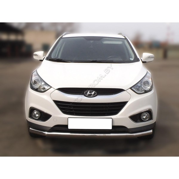 Передняя защита с подгибами Hyundai IX-35 2010-