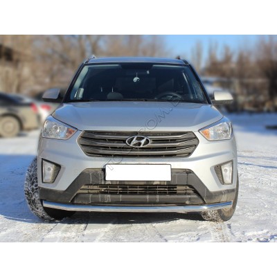 Передняя защита с подгибами d-53 Hyundai Creta 2016-