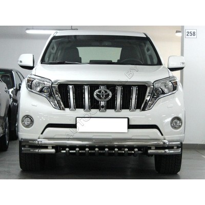 Передняя защита с защитой картера Toyota Land Cruiser Prado 150 2013-2017