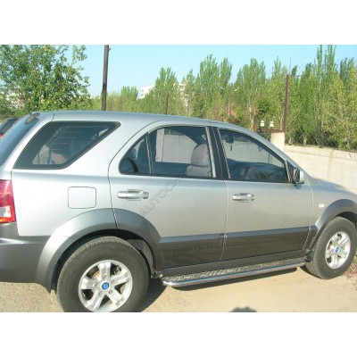 Подножки с листом d-43  Kia Sorento 2006-2009