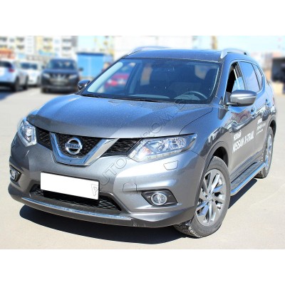 Подножки с листом d-53 Nissan X-trail  2015-2018
