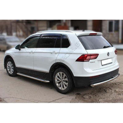Подножки с листом d-53 Volkswagen Tiguan 2016-