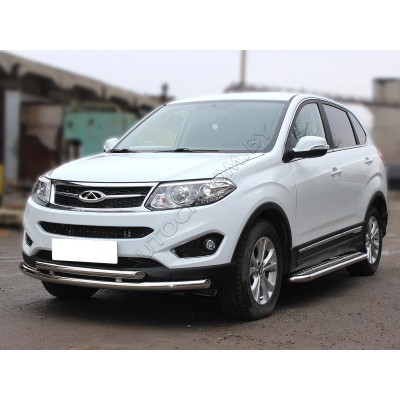 Подножки с листом d-53  Chery Tiggo 2014-