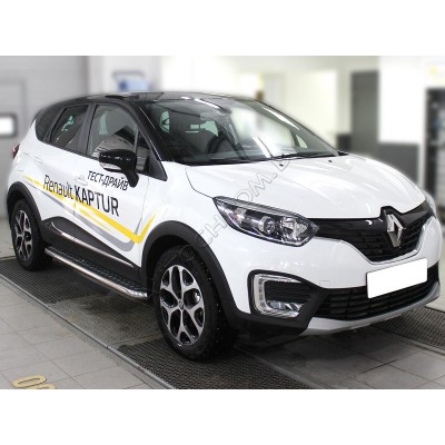 Подножки с листом d-53  Renault Kaptur 2016-