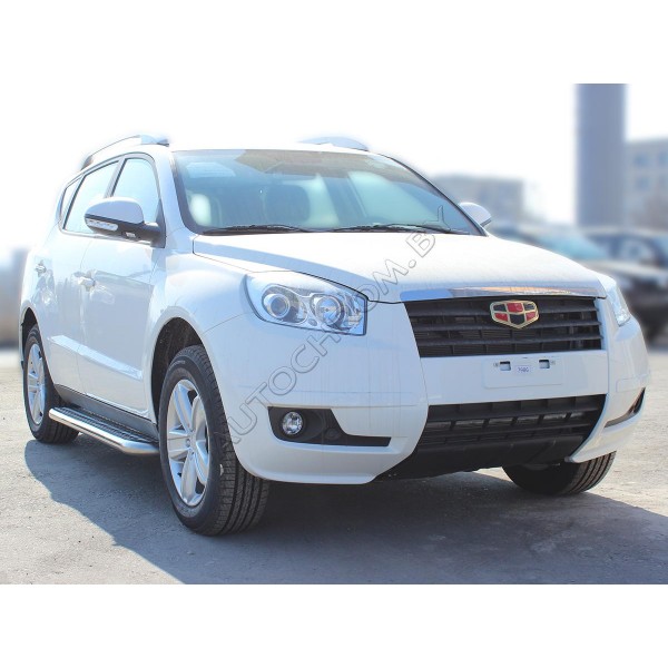 Подножки с листом d-60 Geely Emgrand X7 2013-