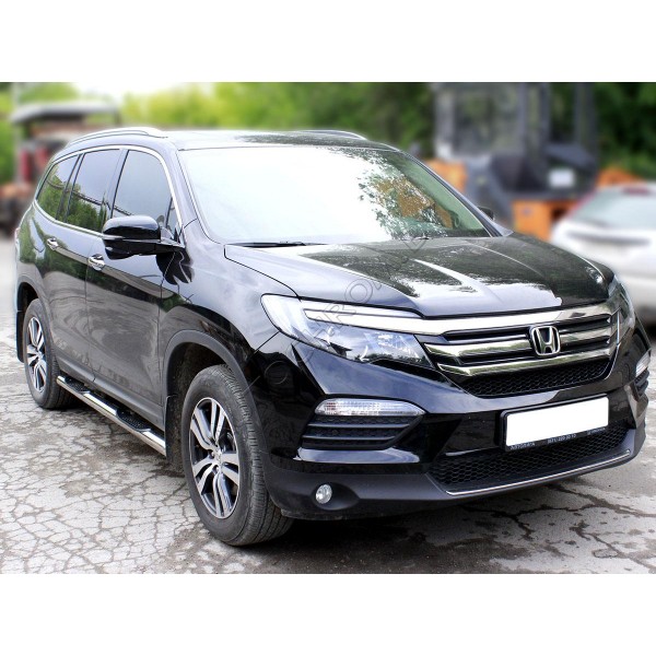 Подножки Степ d-76  Honda Pilot 2015-2018