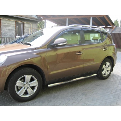 Подножки трубы d-70 с поступями TOYOTA RAV 4 2006-2012г.
