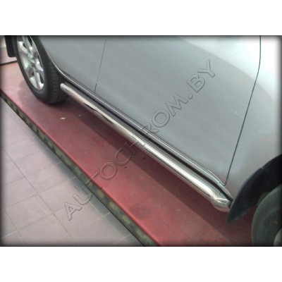Пороги d-76 с загибом Toyota Rav-4 2010-2012