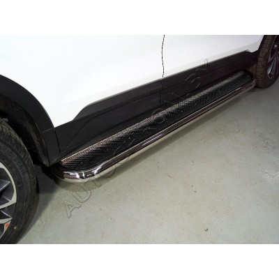 Пороги лист 60,3 mm GEELY Coolray 2020-