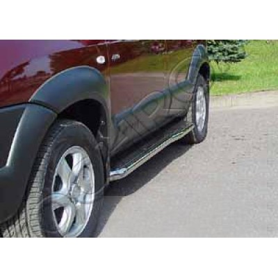 Пороги с листом d-43 Hyundai Tucson 2004-2010