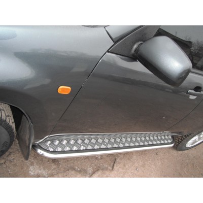 Пороги с листом d-43 Nissan X-trail T30 2001-2007