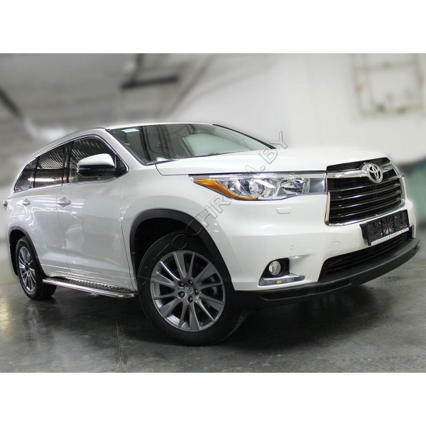 Пороги с листом d-43 Toyota Highlander 2014-
