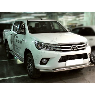 Пороги с листом d-60  Toyota Hilux 2015-