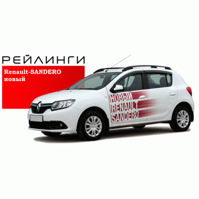 Рейлинги Renault Sandero 2014-