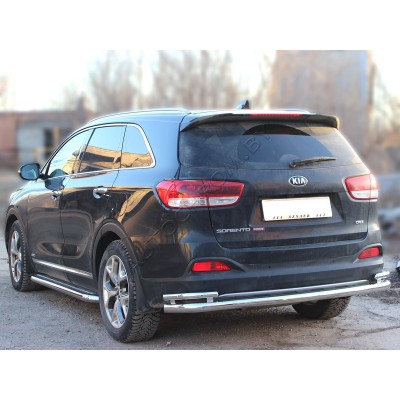 Задняя защита «Волна» Kia Sorento Prime 2015-2017