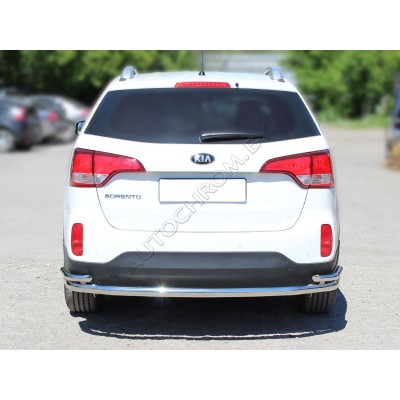 Задняя защита «волна» d-60+43 Kia Sorento 2013-