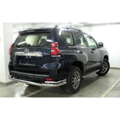 Задняя защита «волна» d-76+43 Toyota Land Cruiser Prado 150 2017-