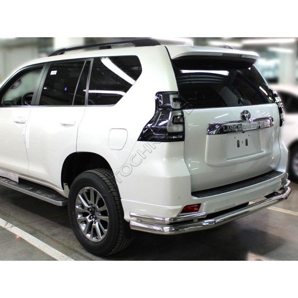 Задняя защита «волна» d-76+43 Toyota Land Cruiser Prado 150 STYLE 2019-