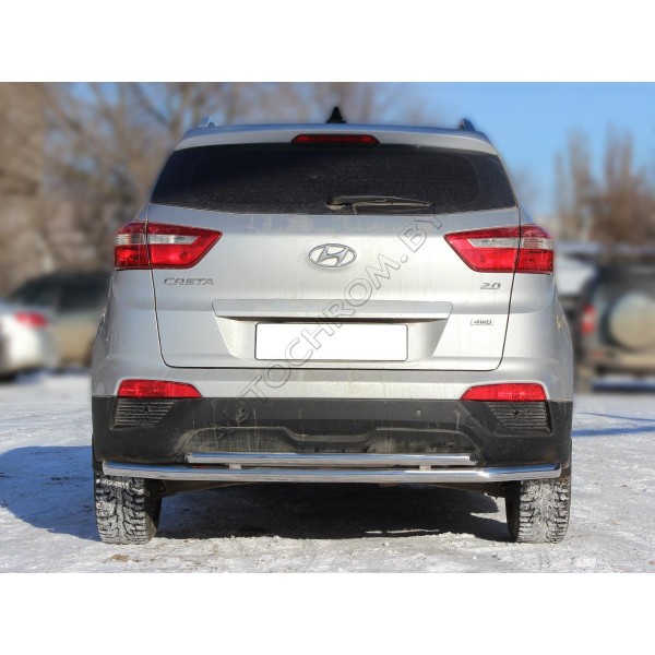 Задняя защита d-53+43 Hyundai Creta 2016-