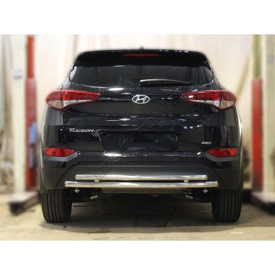 Задняя защита d-53+43 Hyundai Tucson 2015-2017