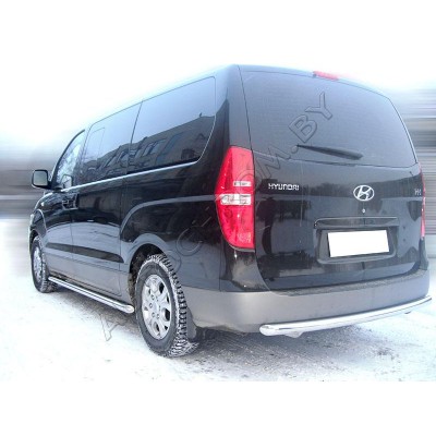 Задняя защита d-60 Hyundai H1 2007-