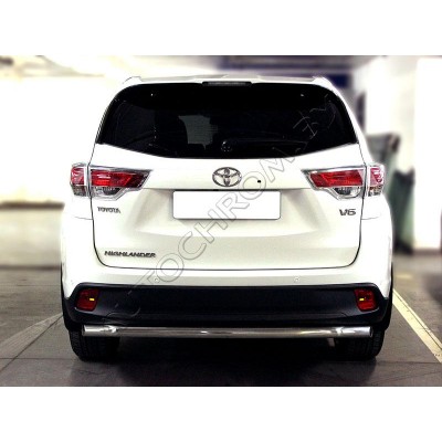 Задняя защита d-60 Toyota Highlander 2014-