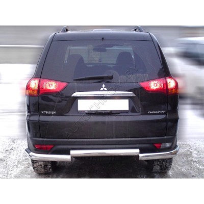 Задняя защита d-76 Mitsubishi Pajero Sport 2008-2014