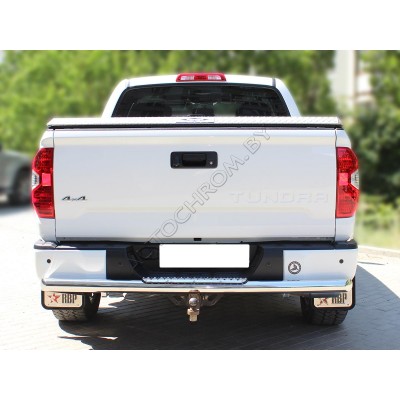 Задняя защита d-76 с степом Toyota Tundra 2007-2013