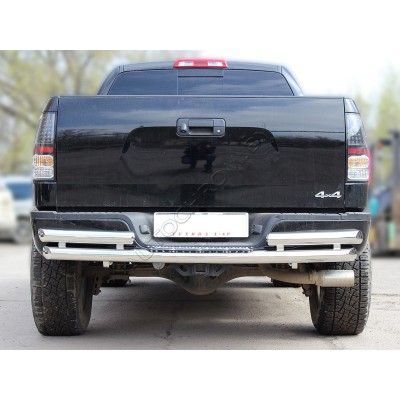 Задняя защита d-76 со степом Toyota Tundra 2014-