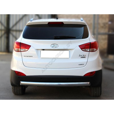 Задняя защита d-76х40 Hyundai IX-35 2010-