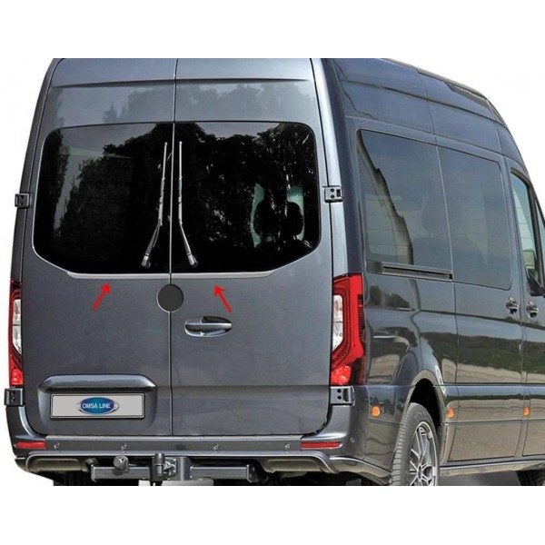 Накладки на стёкла задних дверей MERCEDES-BENZ SPRINTER 2018-